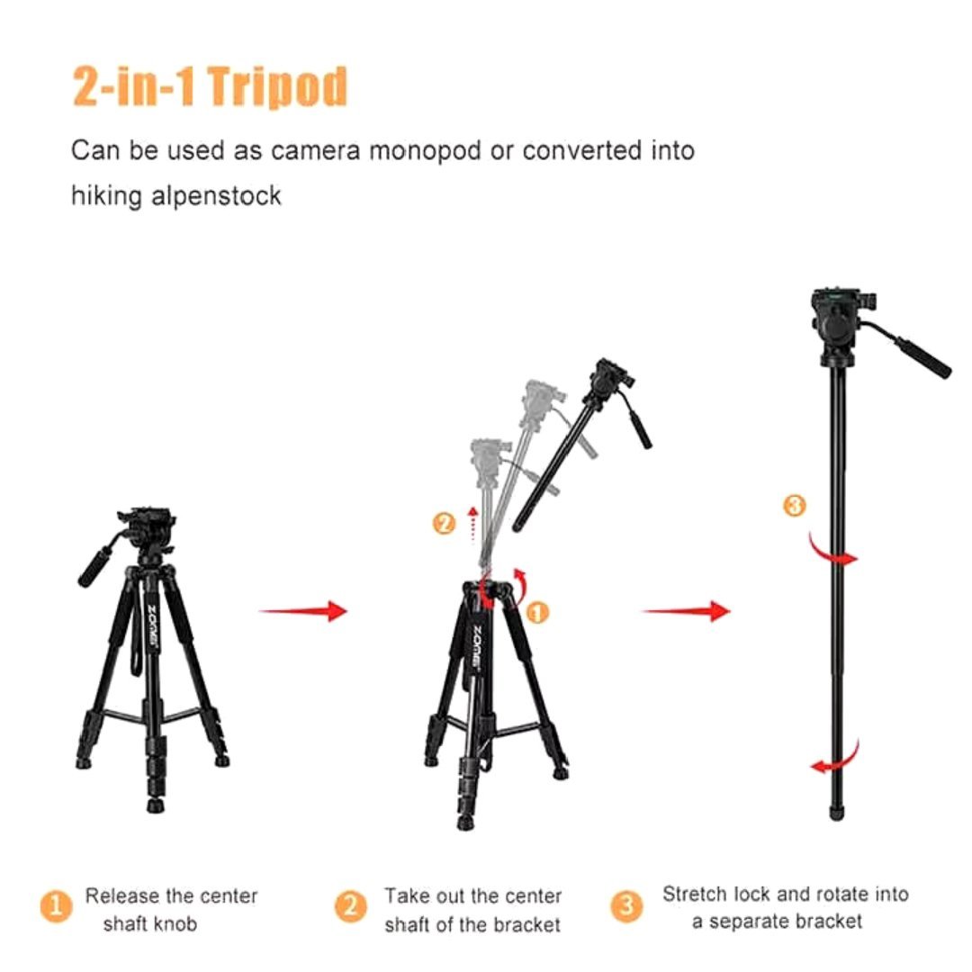 Tripot Monopot Zomei Q310 - Gambar 3